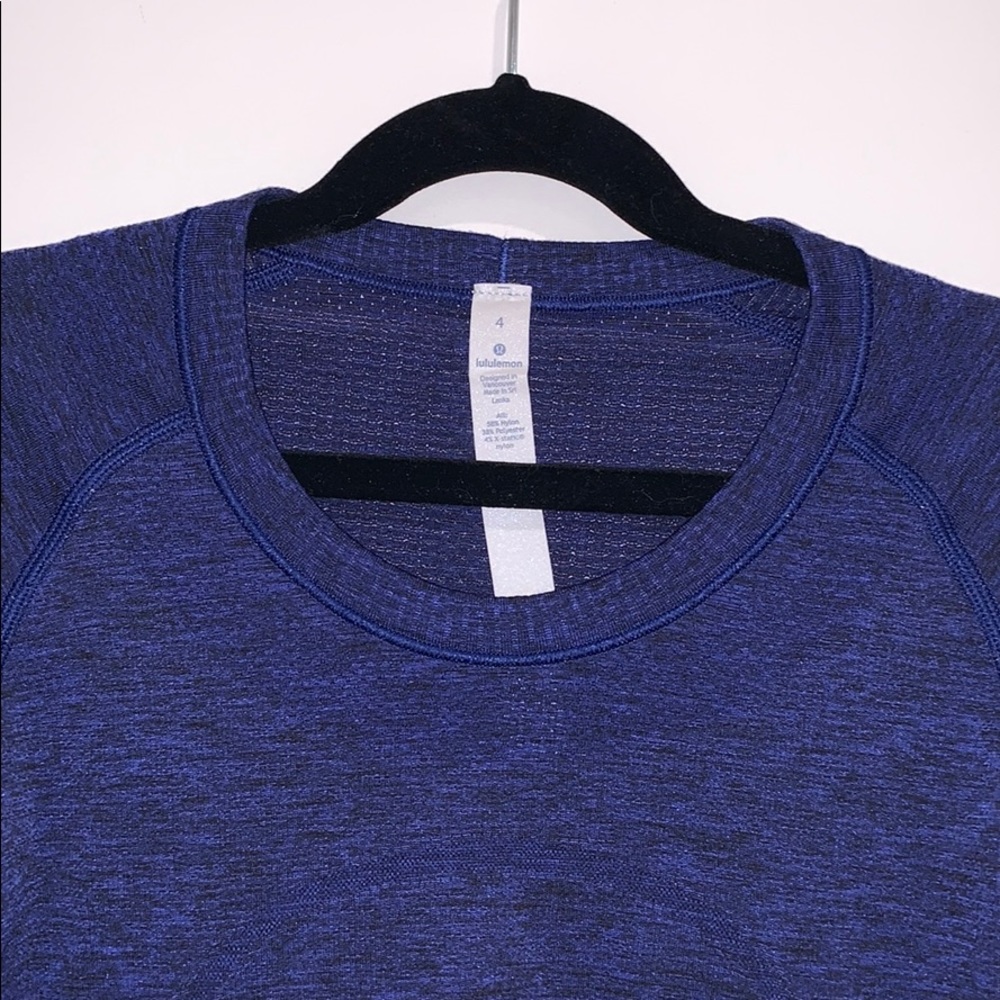 Lululemon swiftly tech LS blue NWOT